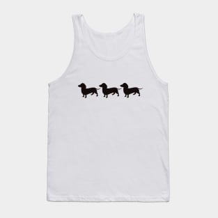 Dachshund, sausage, cute little dogs Tank Top